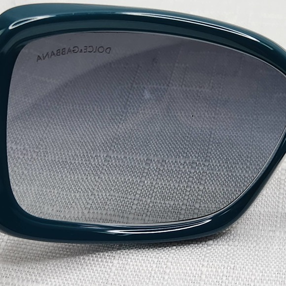 Dolce & Gabbana Turquois Crystal Sunglasses DG 6042-B 810/8G w Case Box Plastic - Picture 6 of 12
